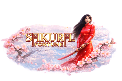 Sakura Fortune japonski avtomat s češnjevimi cveti in re-spin funkcijo